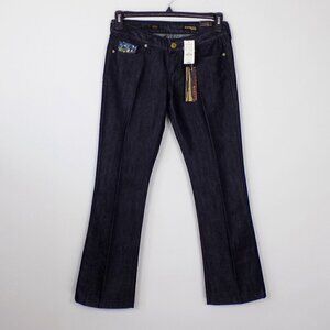 Express Jeans Regular Fit Low Rise Boot Cut Size 2 Sparkly Sequins Stella